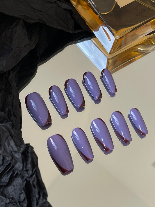 PURPLE Nail Minimalist: Elegant and Simple Nail Art for a Sophisticated Look